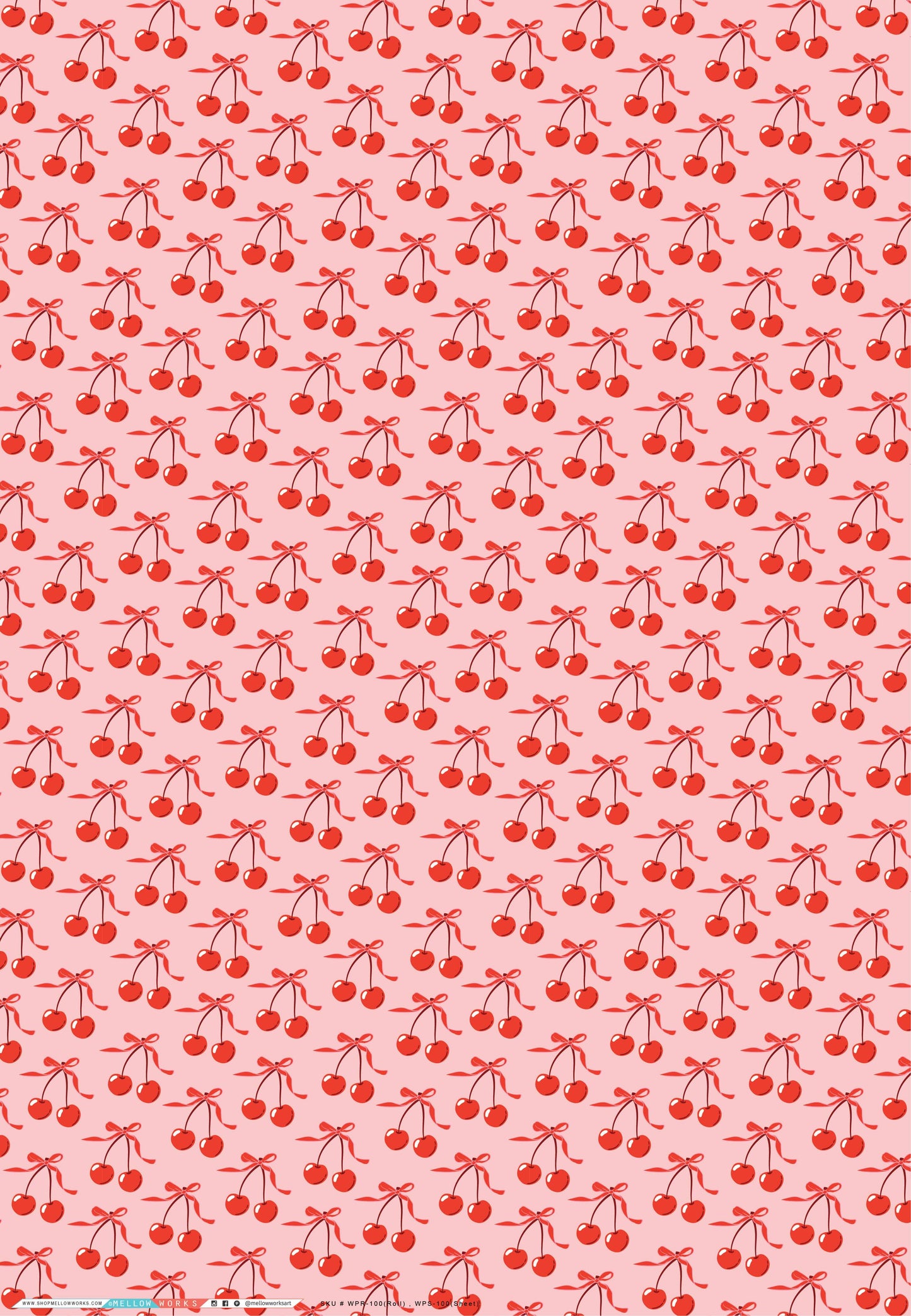 Sweet Cherries Gift Wrap Sheets