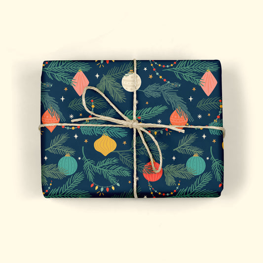 TINSEL TREE Holiday Gift Wrap Sheets