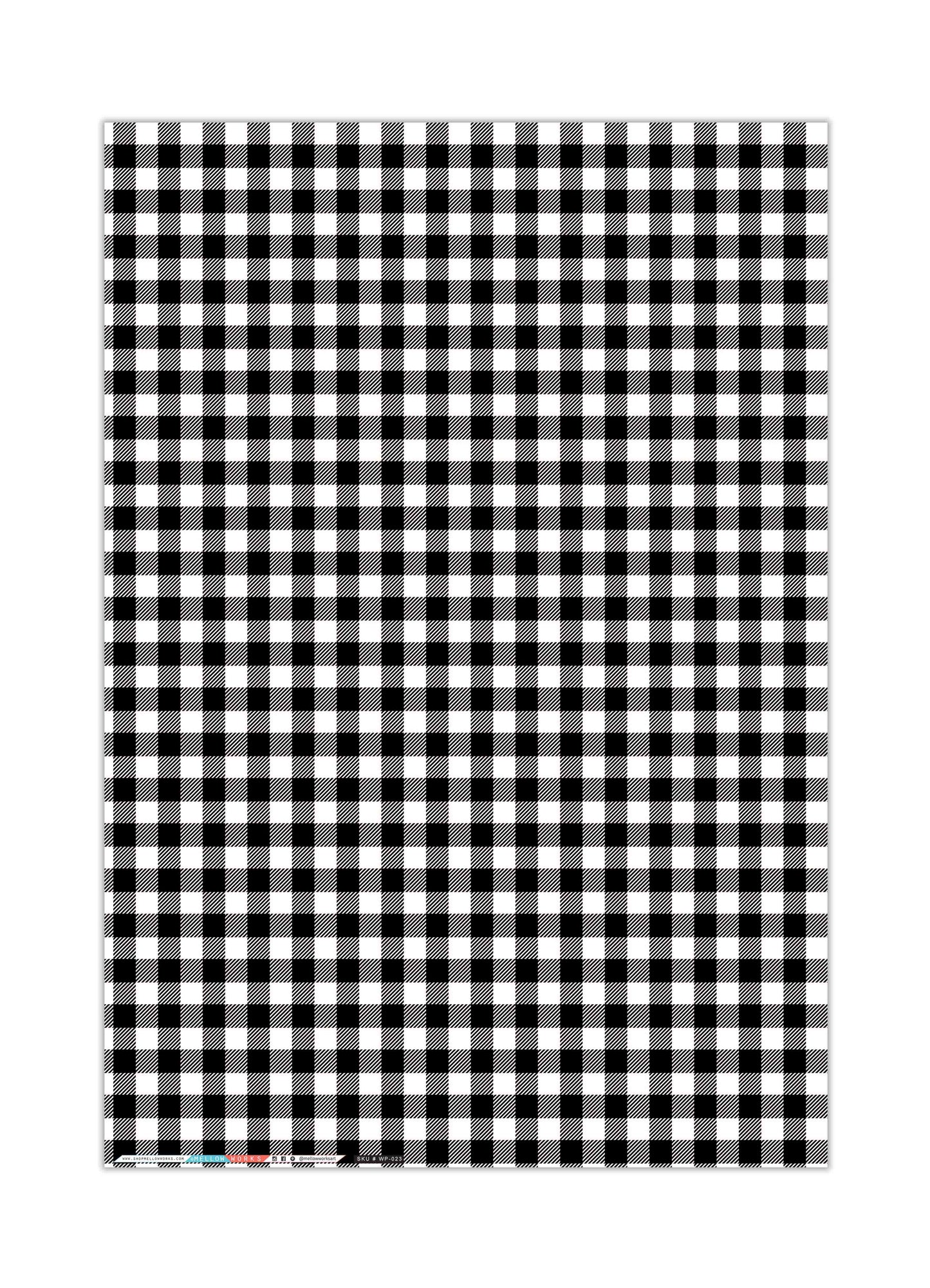 SAMPLE SALE- Buffalo Plaid Gift Wrap Sheets