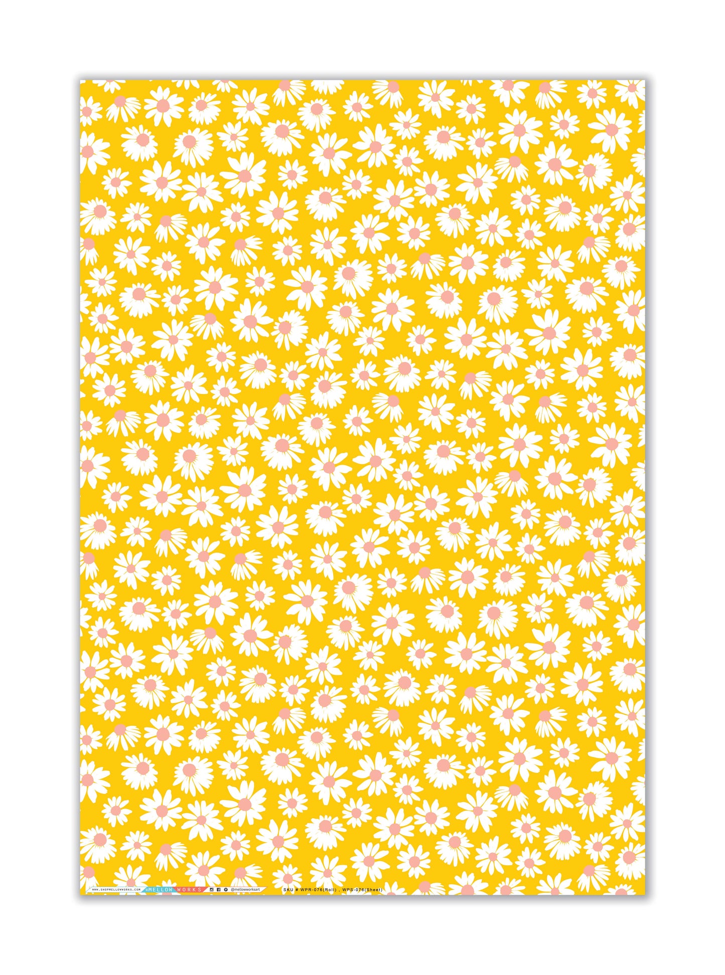 SUNNY DAISIES Gift Wrap Roll