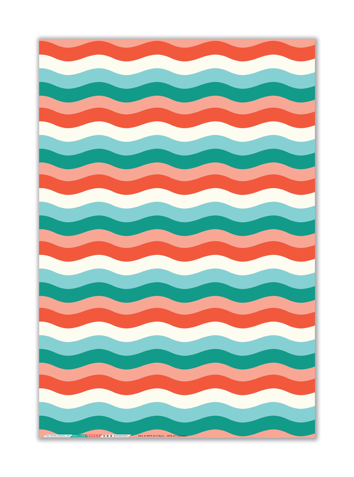 HOLIDAY WAVE Gift Wrap Sheets