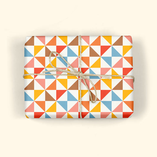 RETRO QUILT GIFT WRAP
