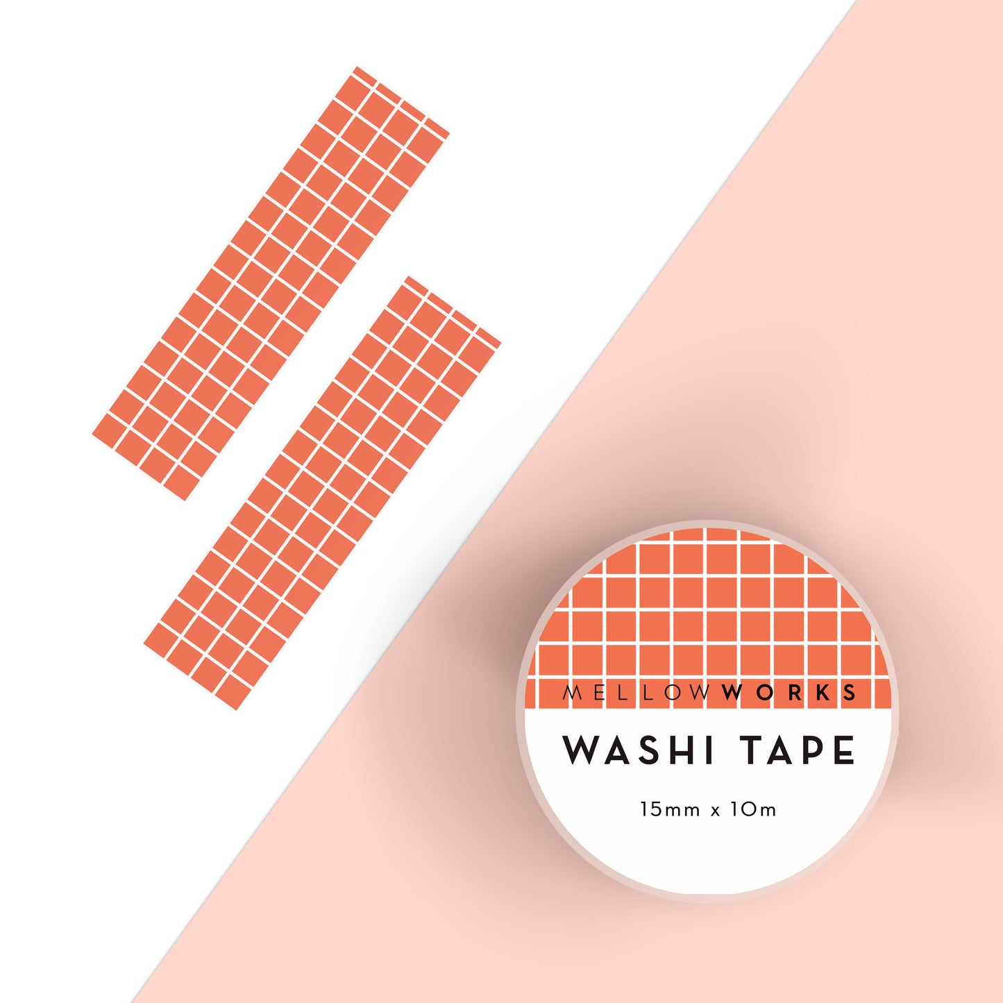 GRID WASHI TAPE IN RED
