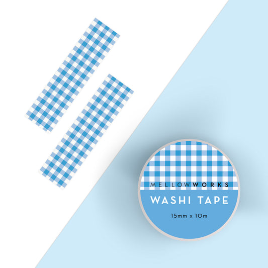Blue Gingham Washi tape