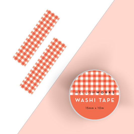 Red Gingham Washi tape
