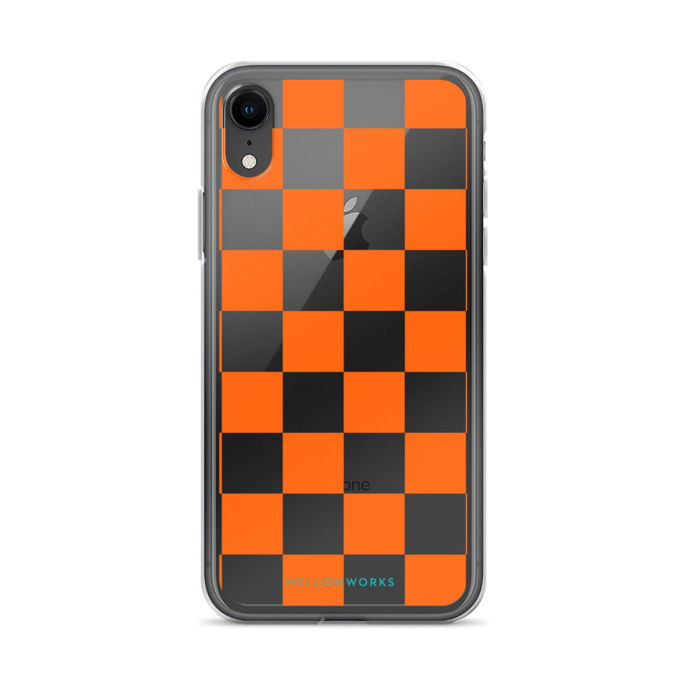 CORAL CHECKERBOARD Clear Case for iPhone®