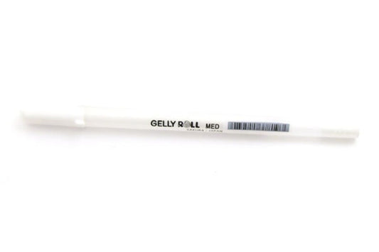 GELLY ROLL CLASSIC WHITE, Medium Tip