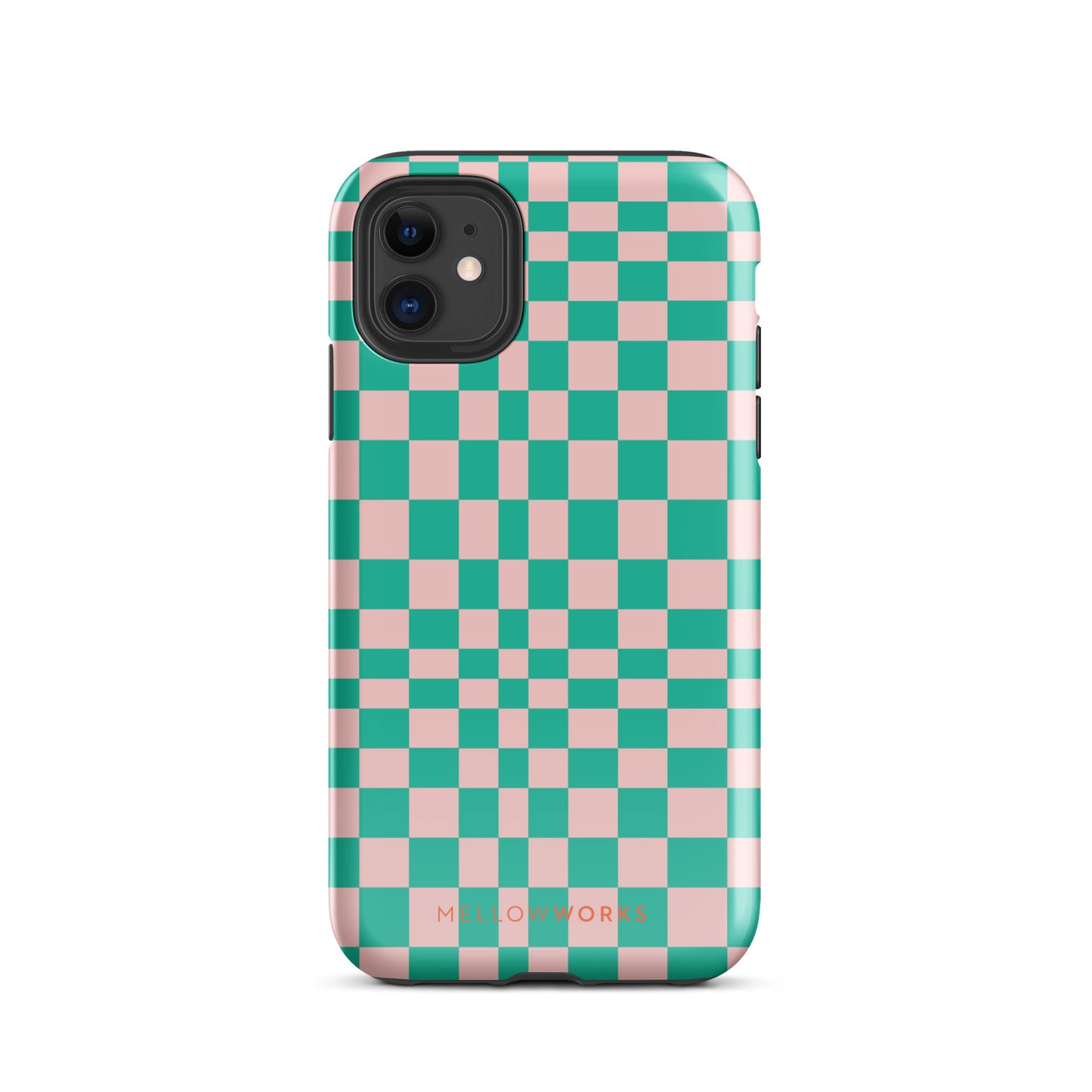 RETRO GREEN CHECKERBOARD Tough Case for iPhone®