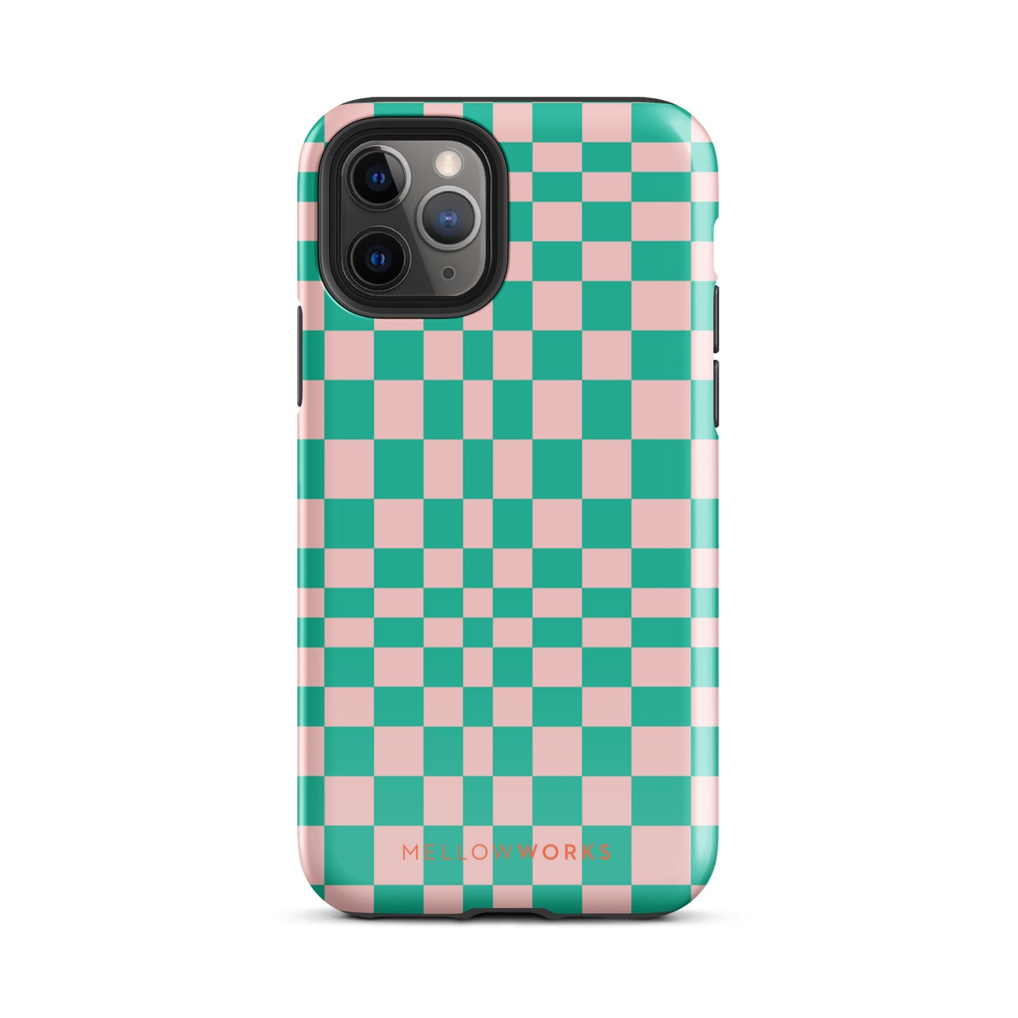 RETRO GREEN CHECKERBOARD Tough Case for iPhone®