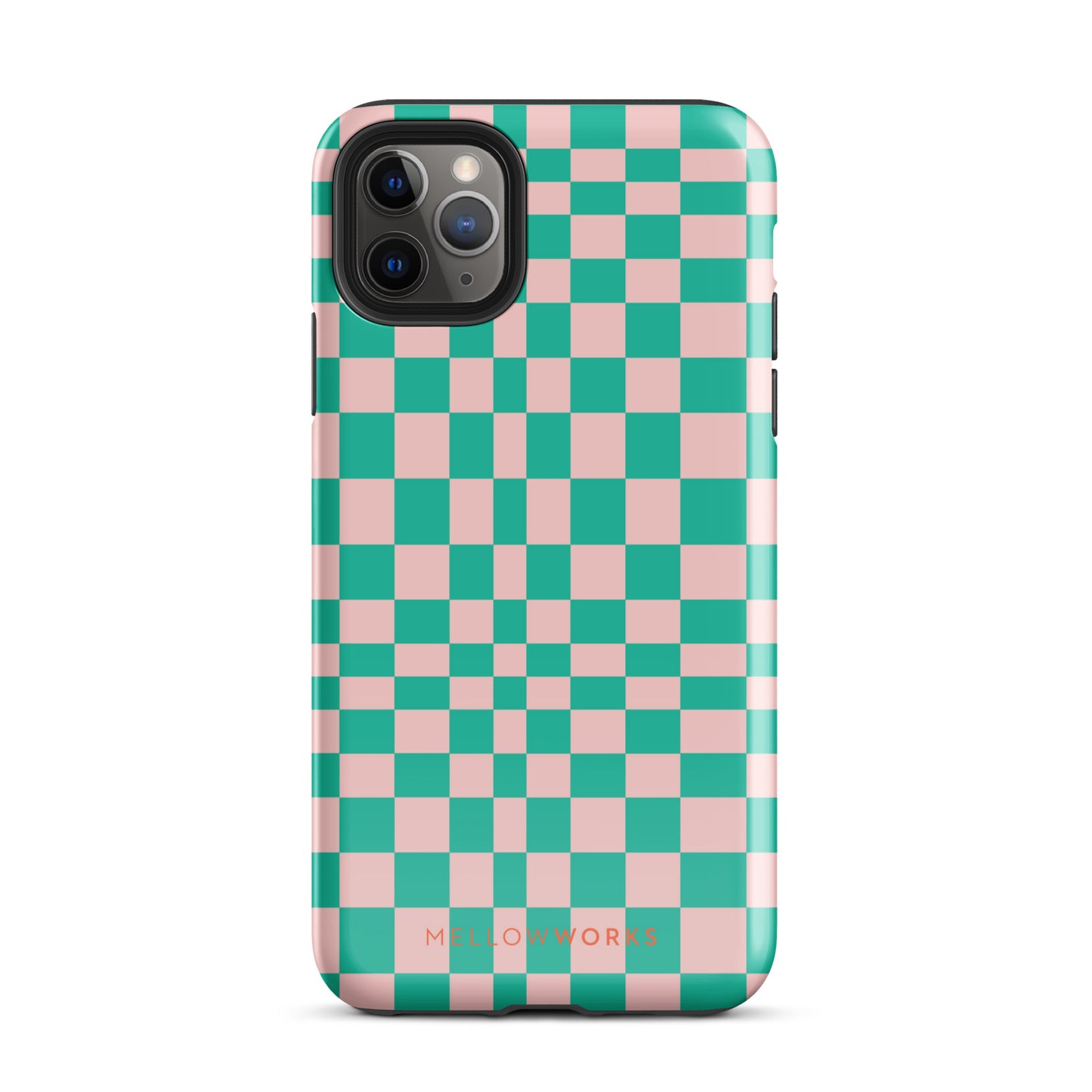 RETRO GREEN CHECKERBOARD Tough Case for iPhone®