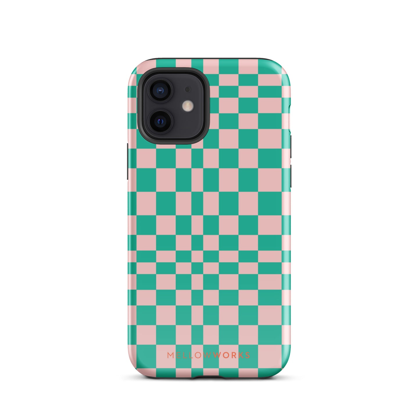 RETRO GREEN CHECKERBOARD Tough Case for iPhone®