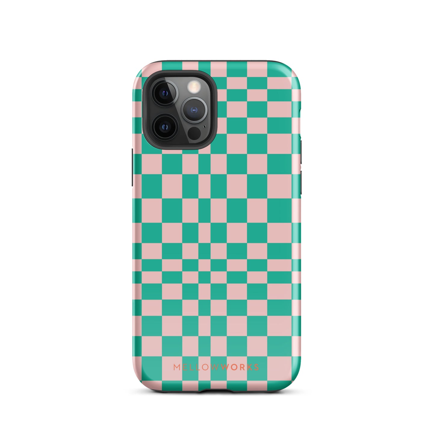 RETRO GREEN CHECKERBOARD Tough Case for iPhone®