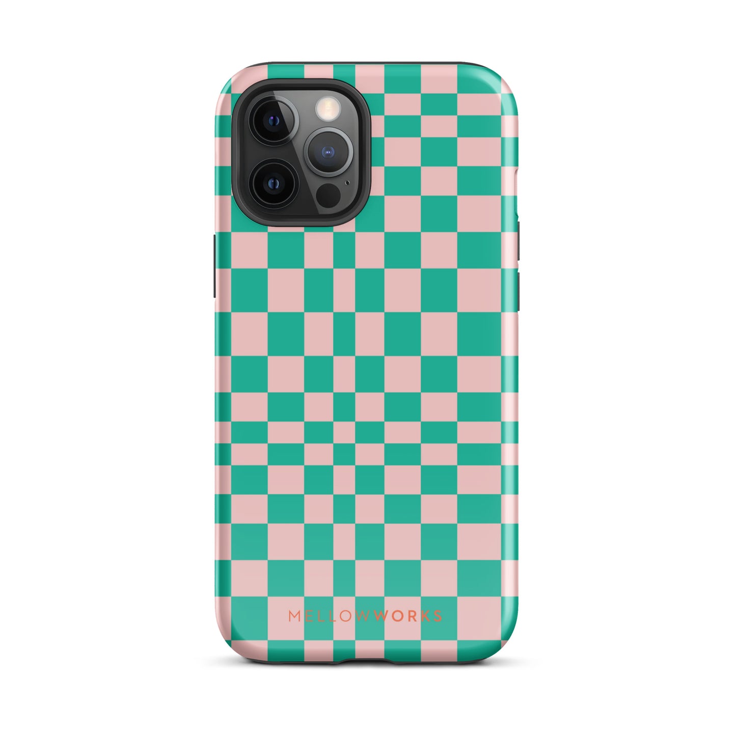 RETRO GREEN CHECKERBOARD Tough Case for iPhone®