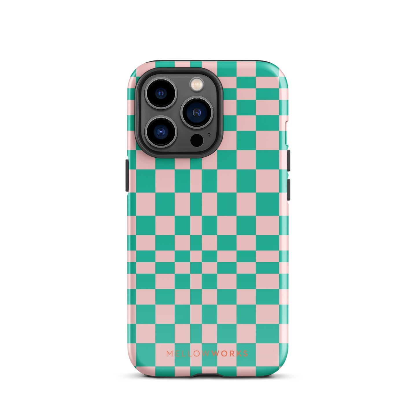 RETRO GREEN CHECKERBOARD Tough Case for iPhone®