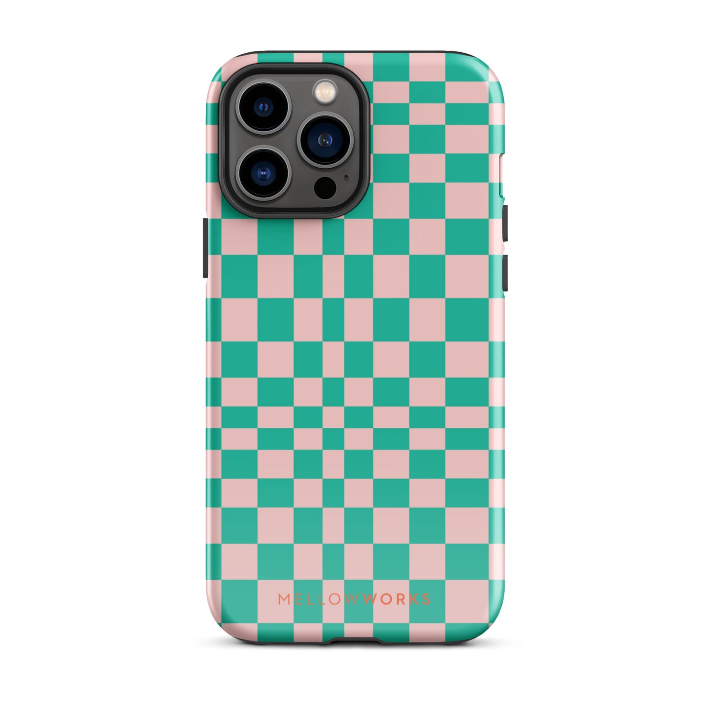 RETRO GREEN CHECKERBOARD Tough Case for iPhone®