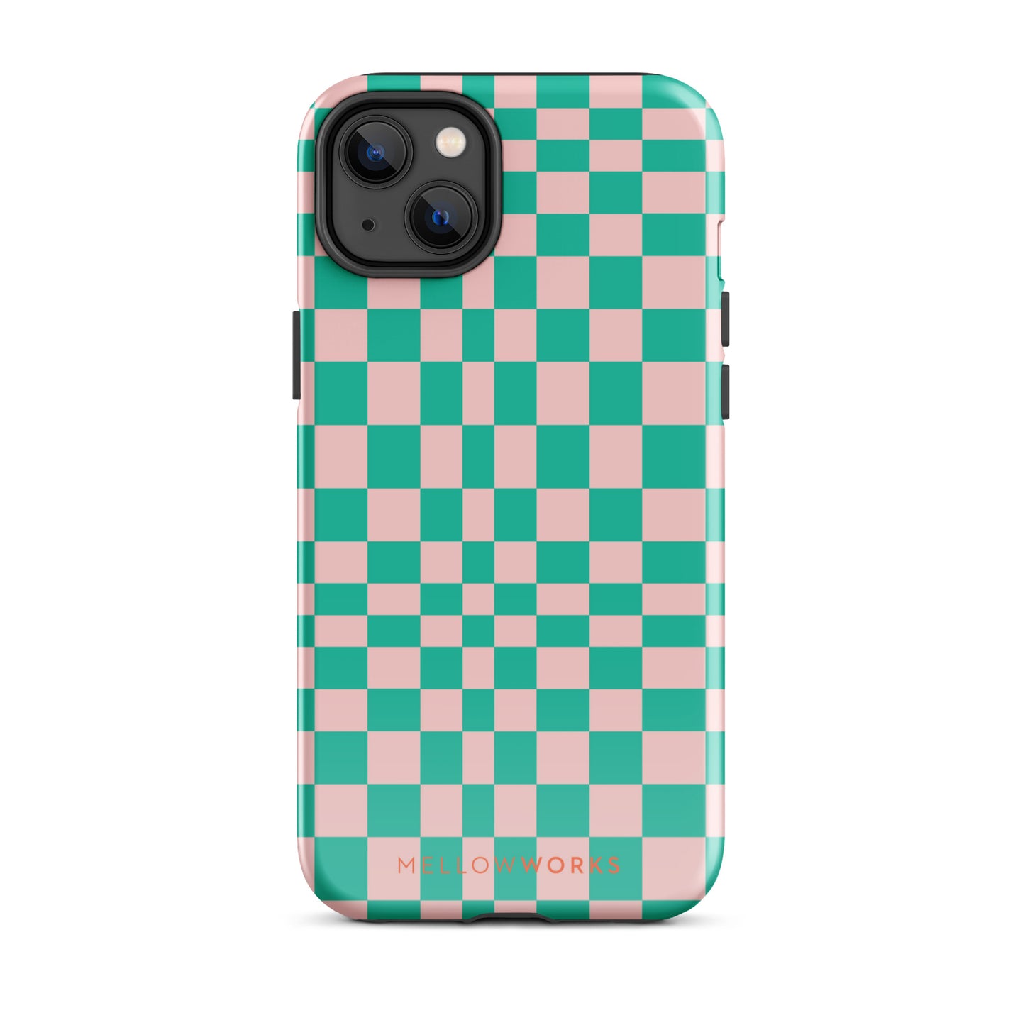 RETRO GREEN CHECKERBOARD Tough Case for iPhone®