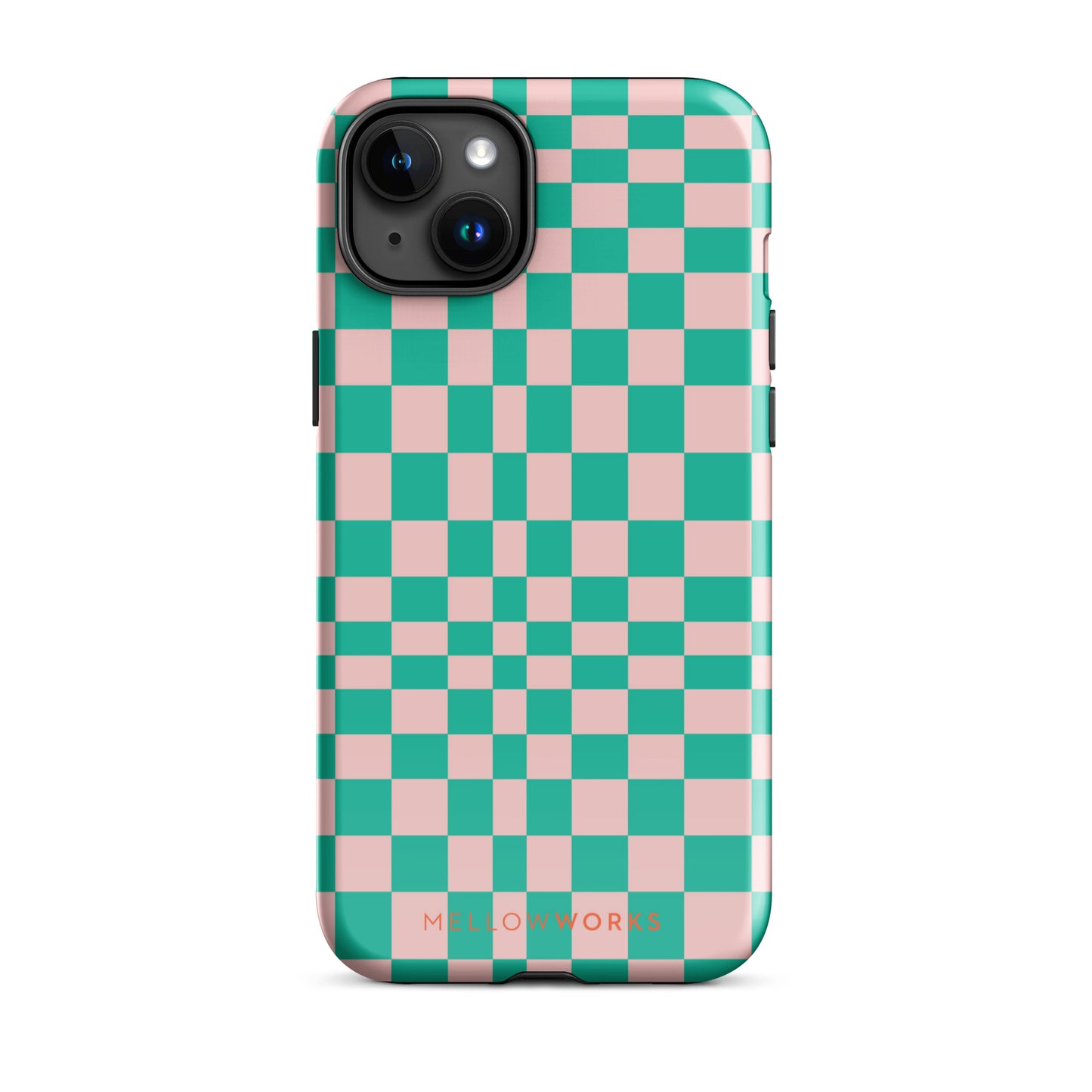 RETRO GREEN CHECKERBOARD Tough Case for iPhone®