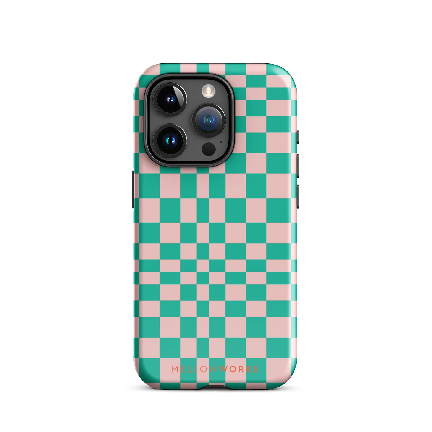 RETRO GREEN CHECKERBOARD Tough Case for iPhone®