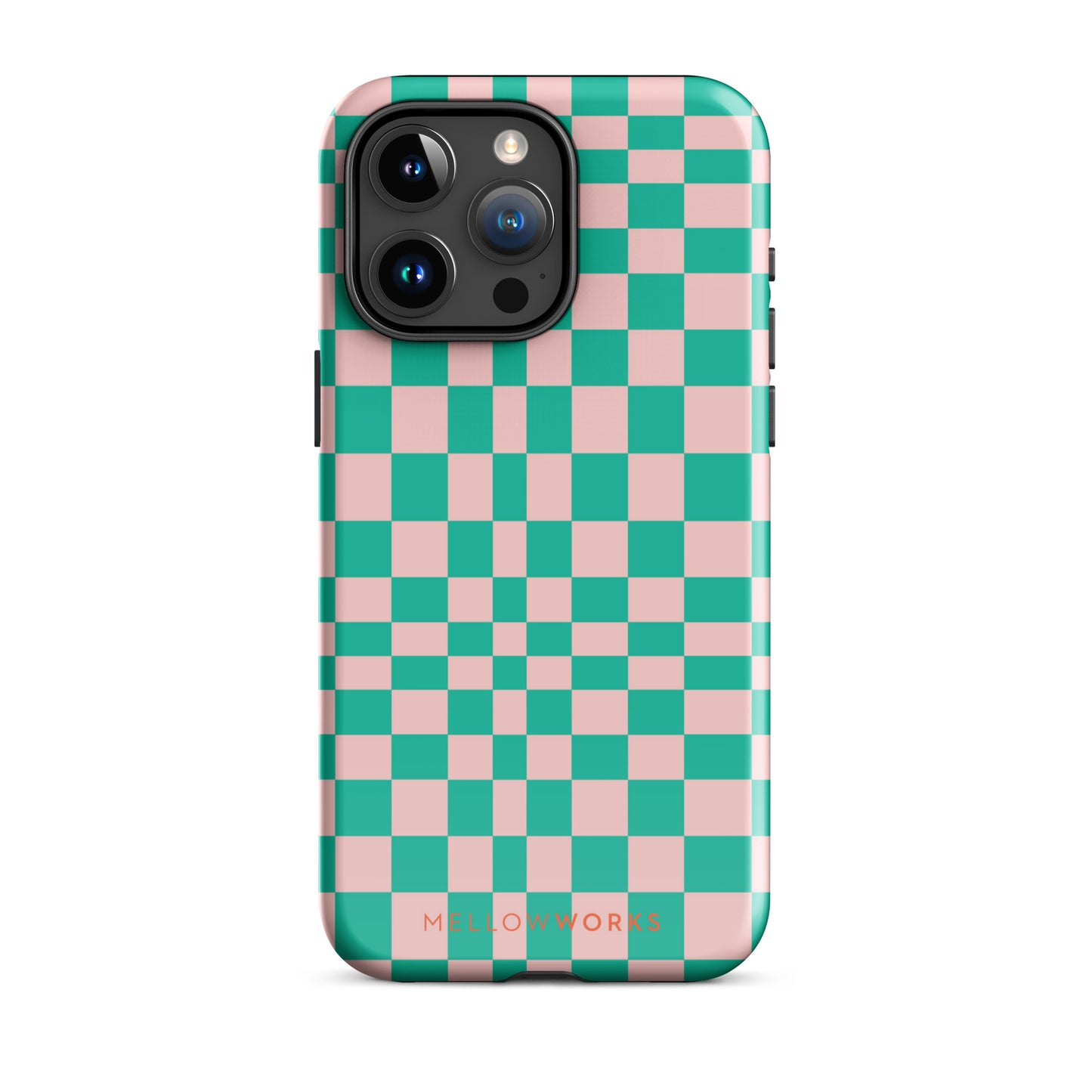 RETRO GREEN CHECKERBOARD Tough Case for iPhone®