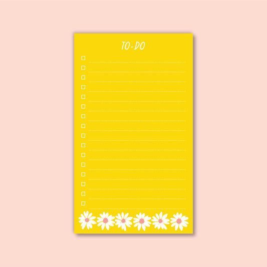 YELLOW SUNNY DAISIES NOTEPAD