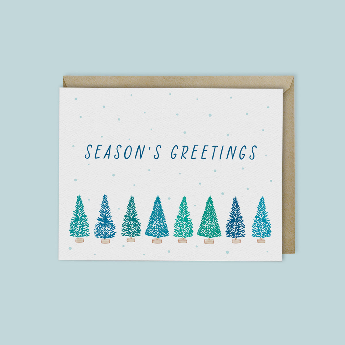 SEASONS GREETINGS - PINE FOREST CARD