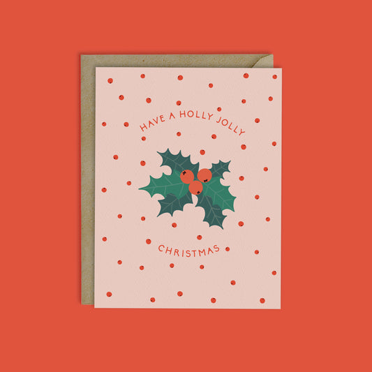 HOLLY JOLLY CHRISTMAS- HOLLY BERRY CARD