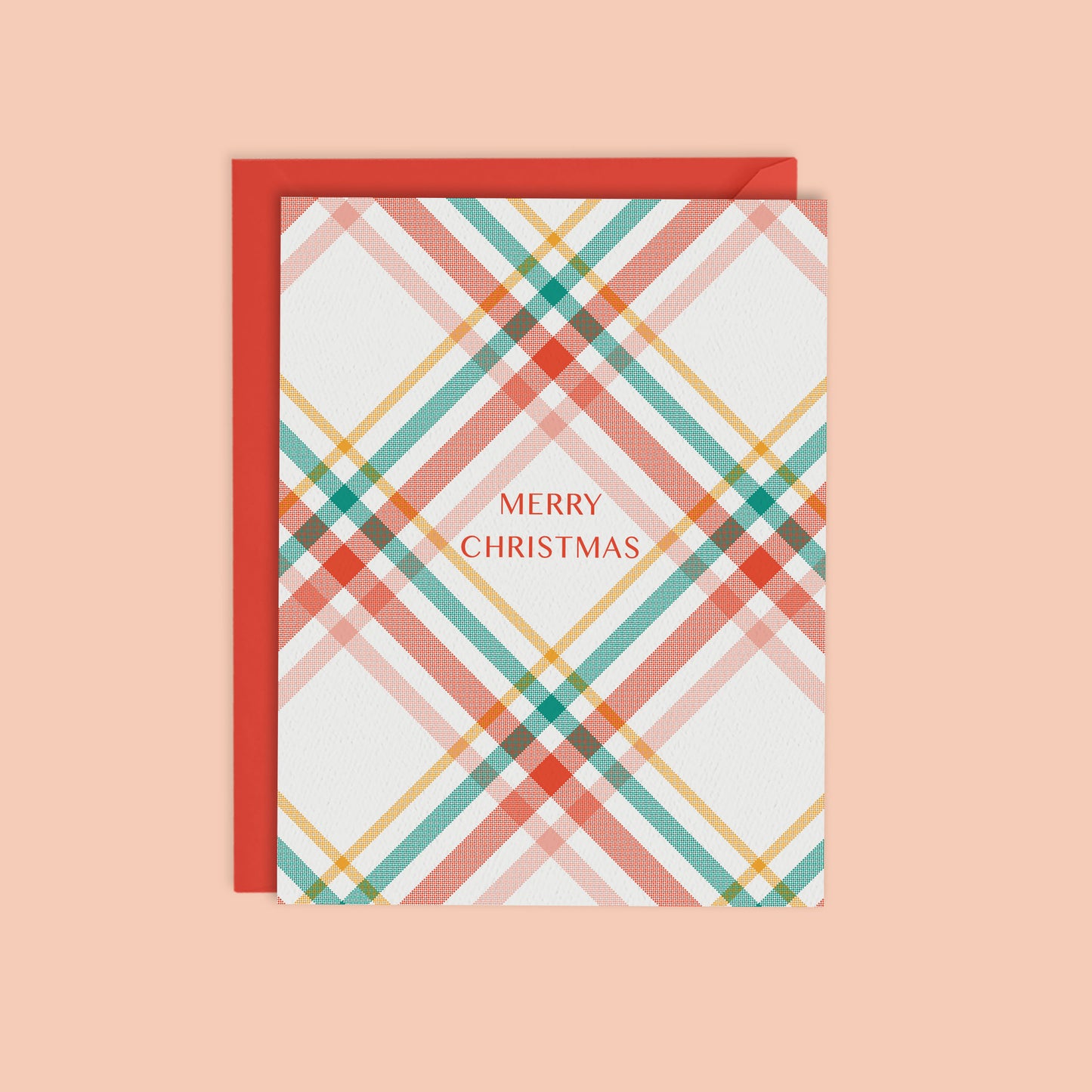 CHRISTMAS PLAID- MERRY CHRISTMAS CARD