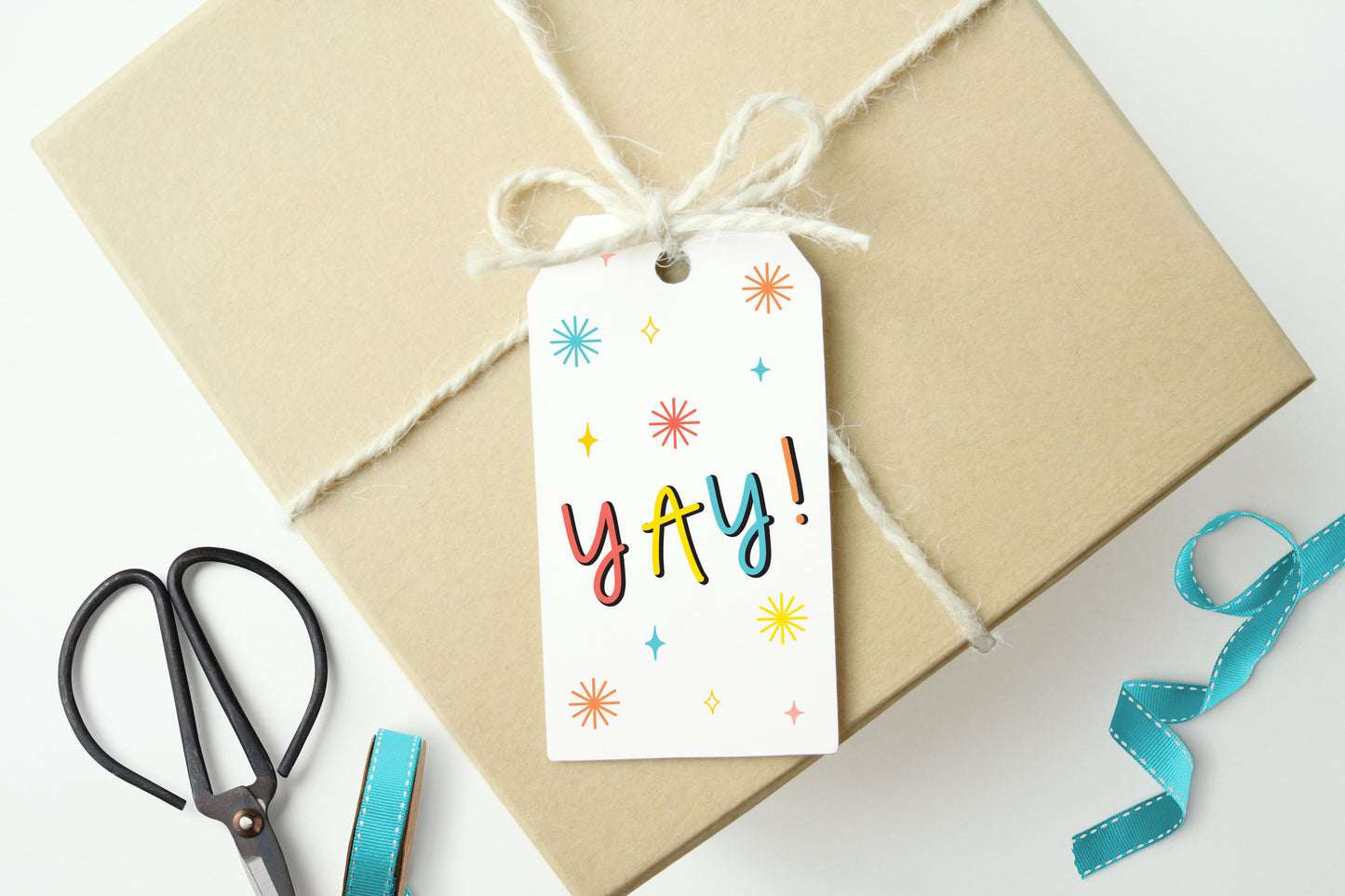 YAY! CONGRATULATIONS Gift Tags -  Set of 10