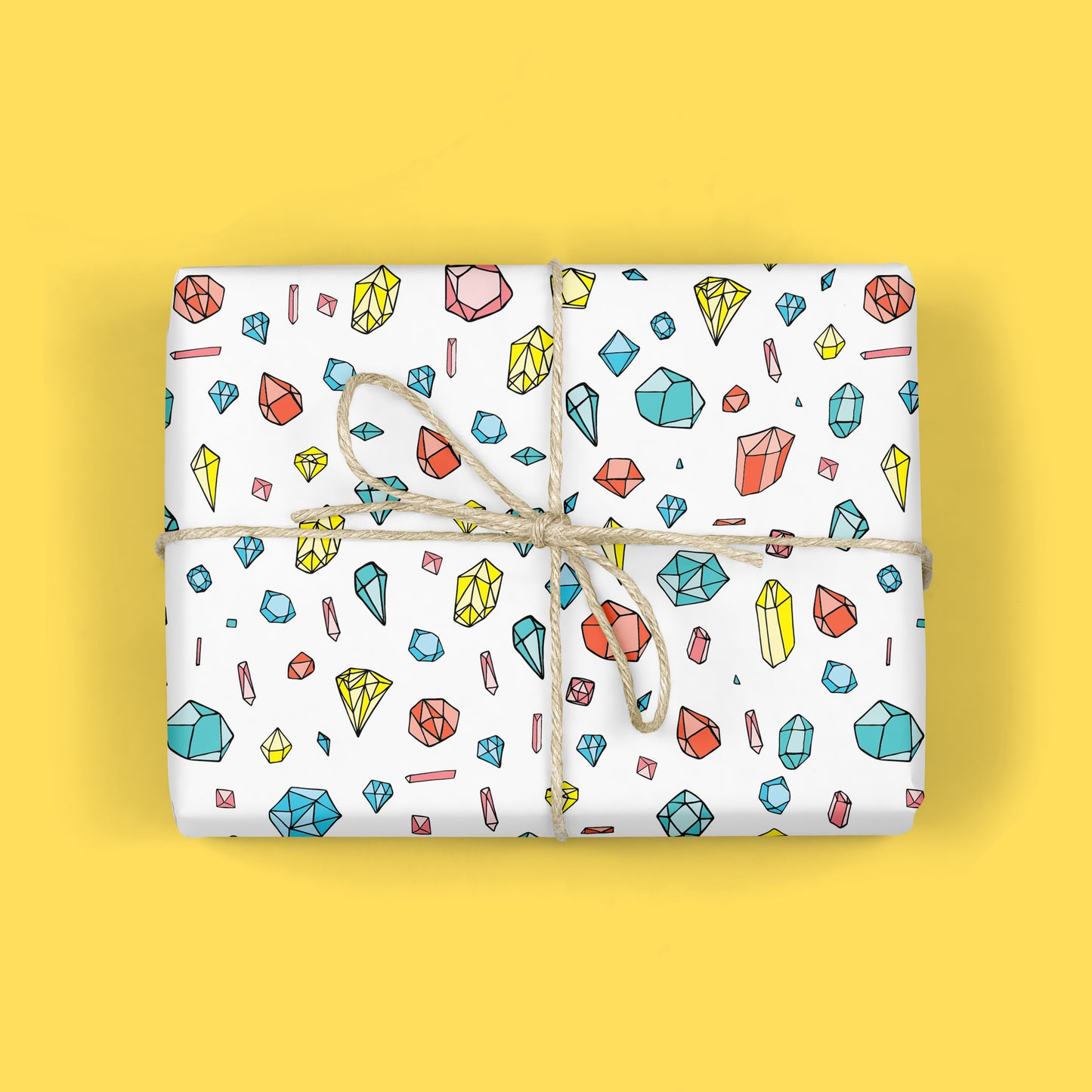 GEMS AND CRYSTALS GIFT WRAP