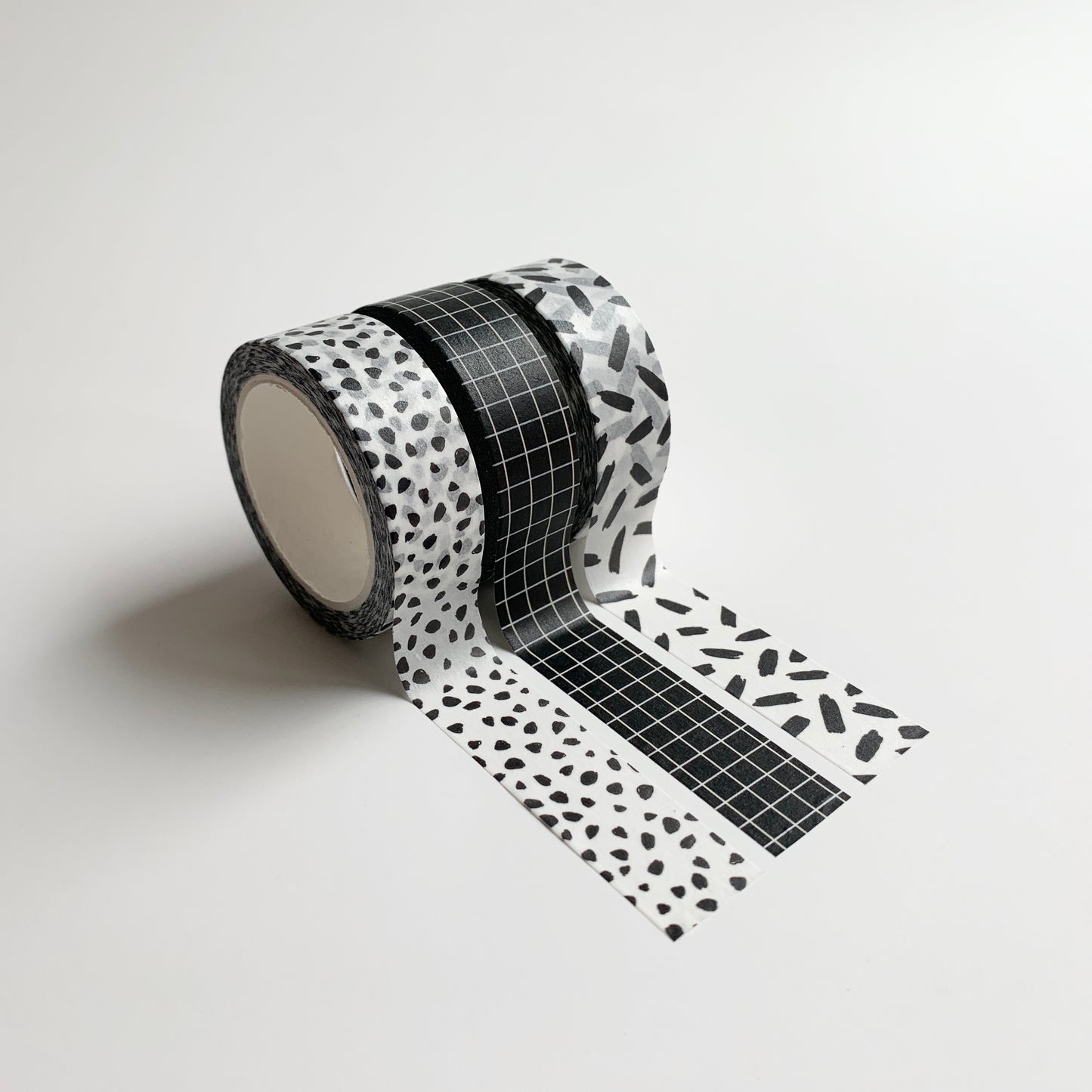 BLACK & WHITE WASHI TAPE SET