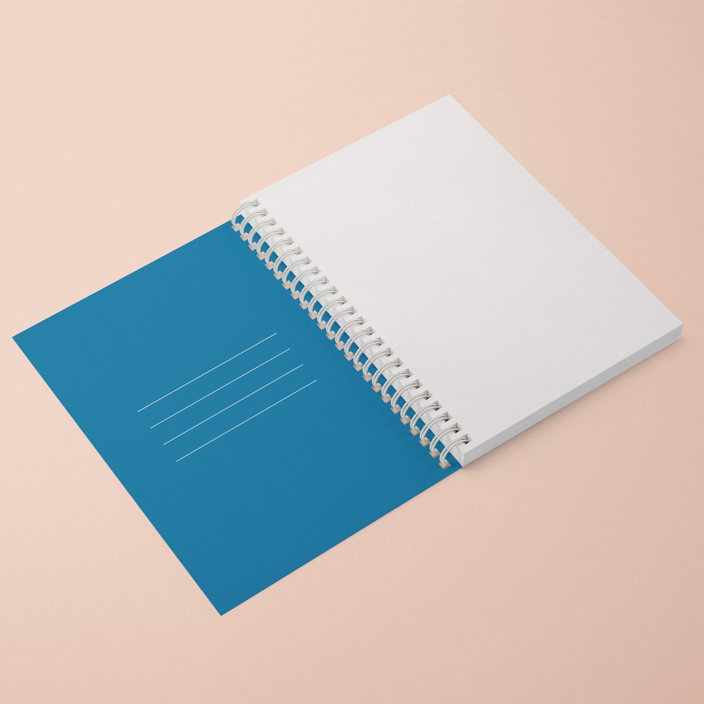 RETRO WAVES SPIRAL NOTEBOOK - Blank Pages