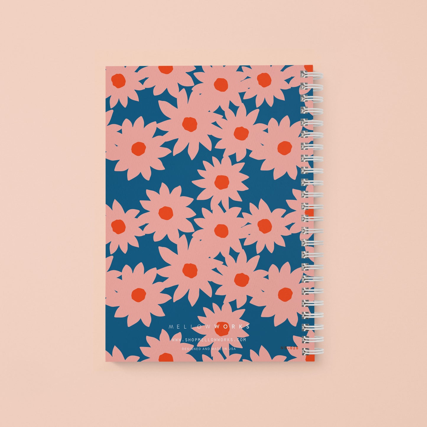 MODERN FLOWERS SPIRAL NOTEBOOK - Blank Pages