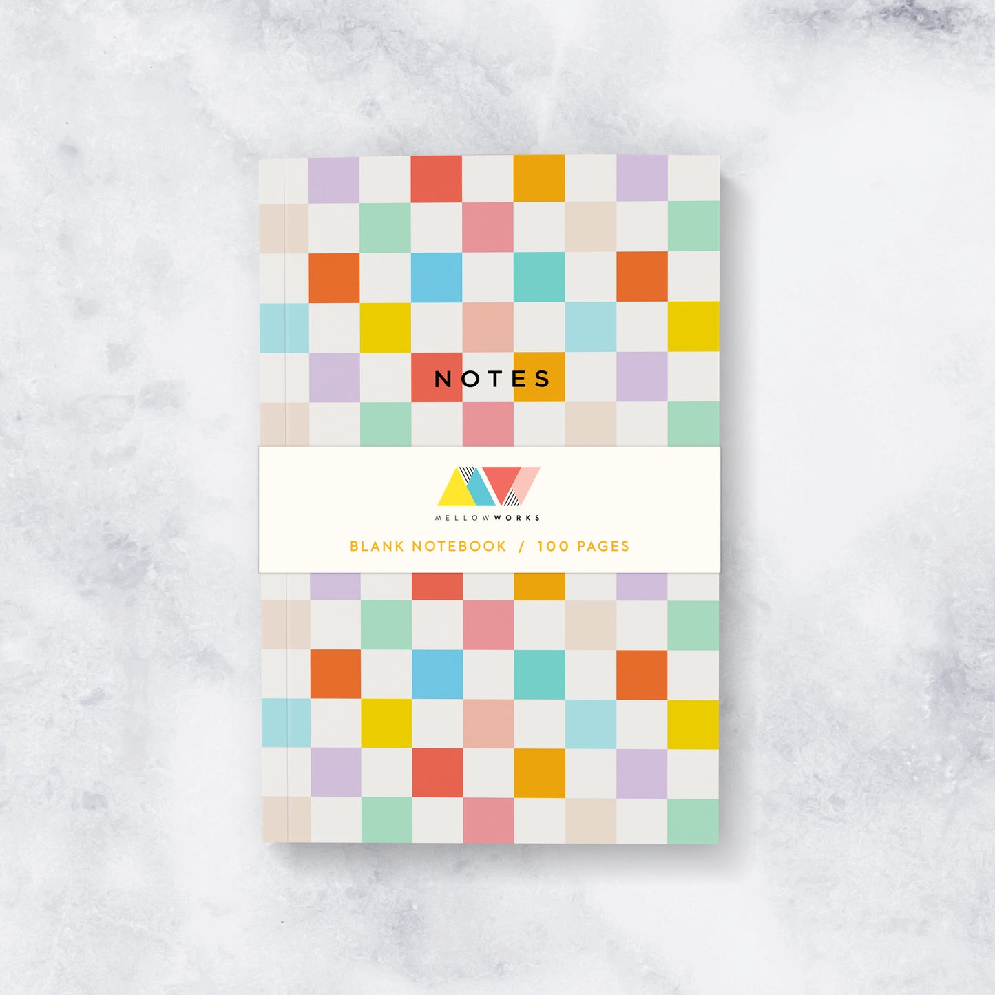 RAINBOW CHECKERBOARD NOTEBOOK