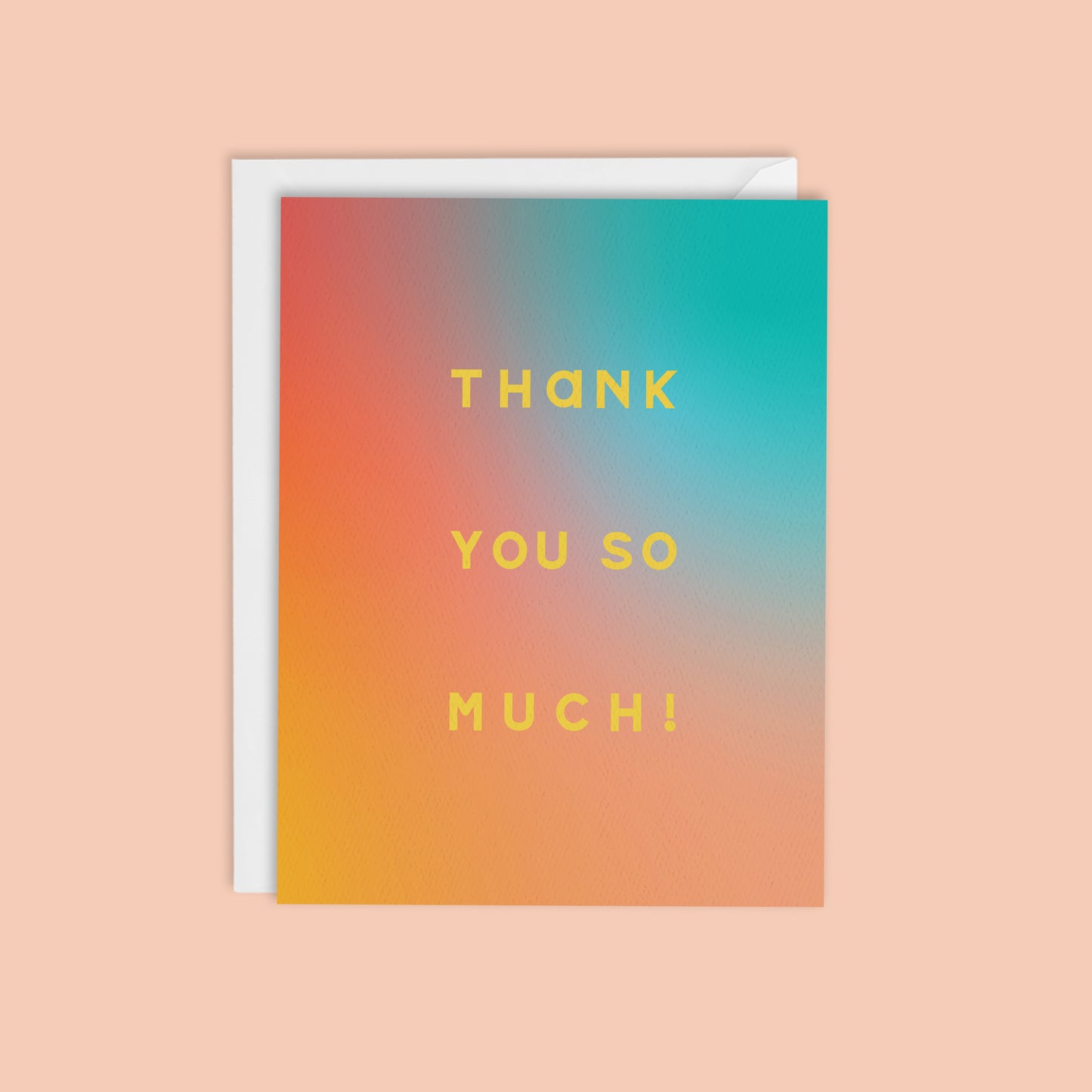 BOHO THANK YOU CARD - Modern Ombre Gradient