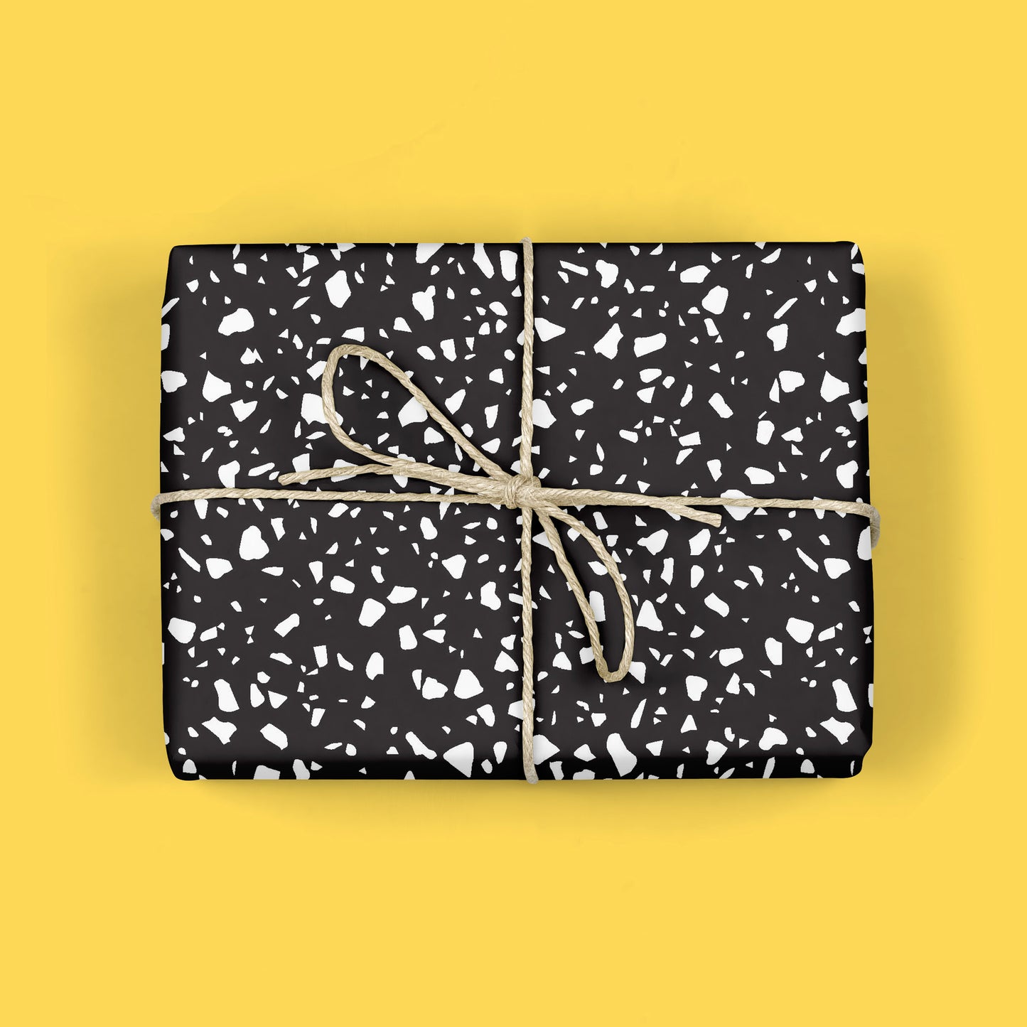 BLACK TERRAZZO Gift Wrap Sheets