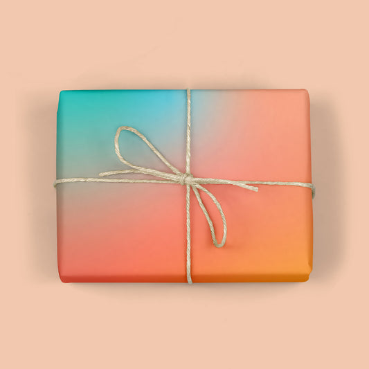 SUNSET OMBRE GRADIENT GIFT WRAP ROLL