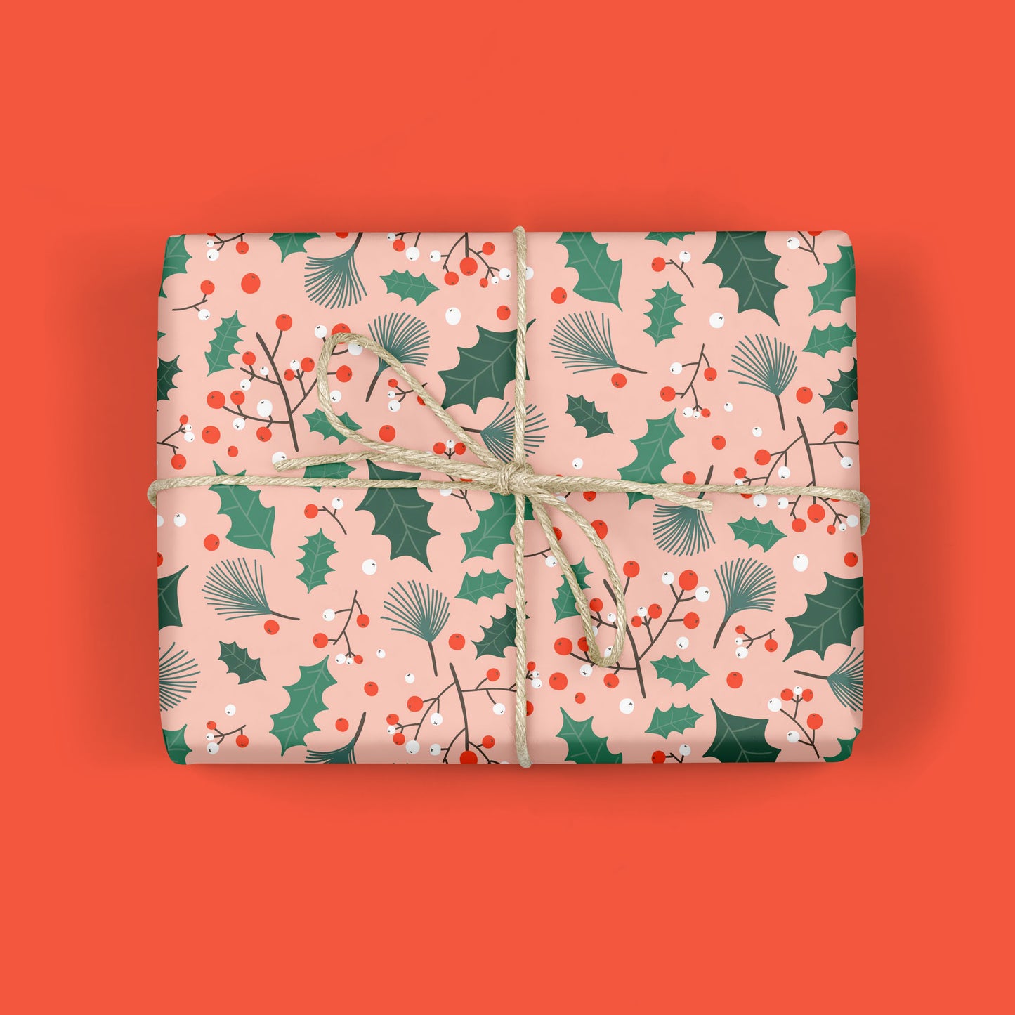WINTER BERRIES CHRISTMAS WRAPPING PAPER