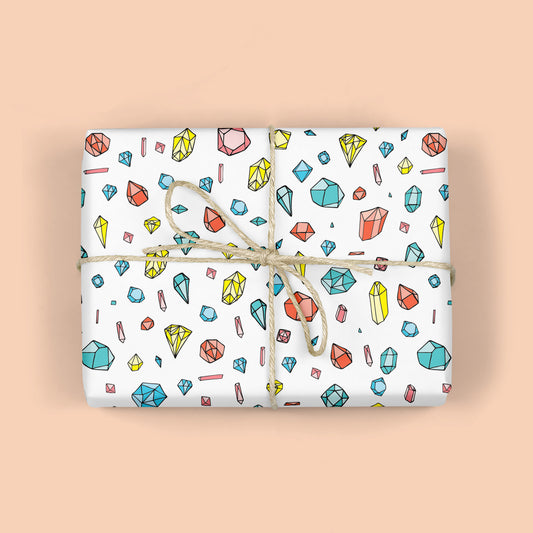 GEMS AND CRYSTALS Gift Wrap