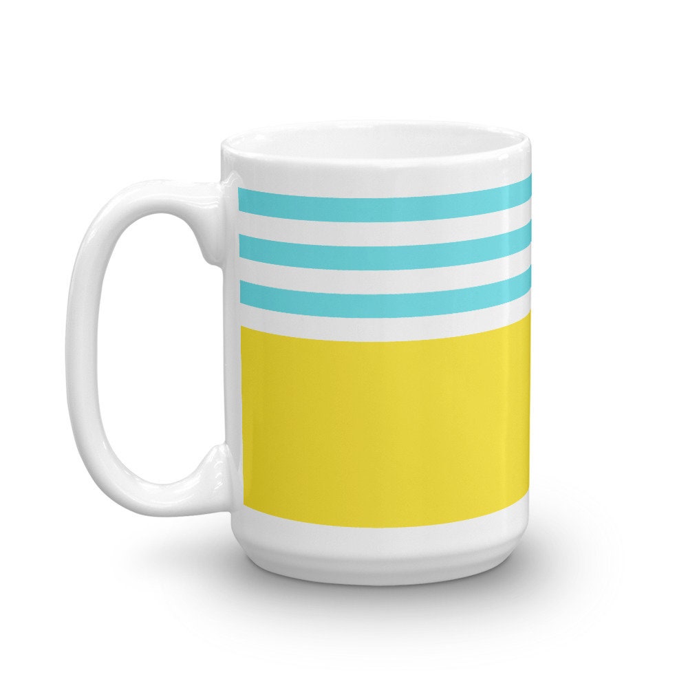 MODERN YELLOW COLORBLOCK MUG