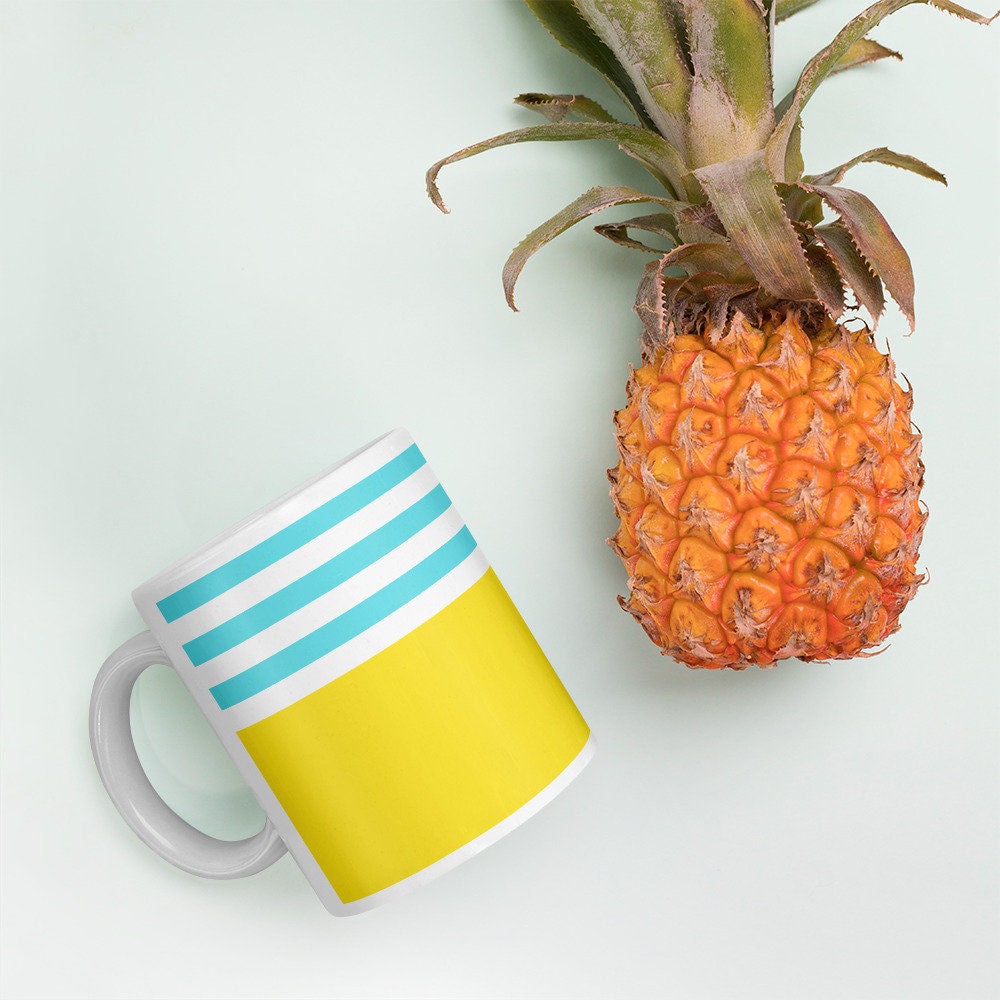 MODERN YELLOW COLORBLOCK MUG