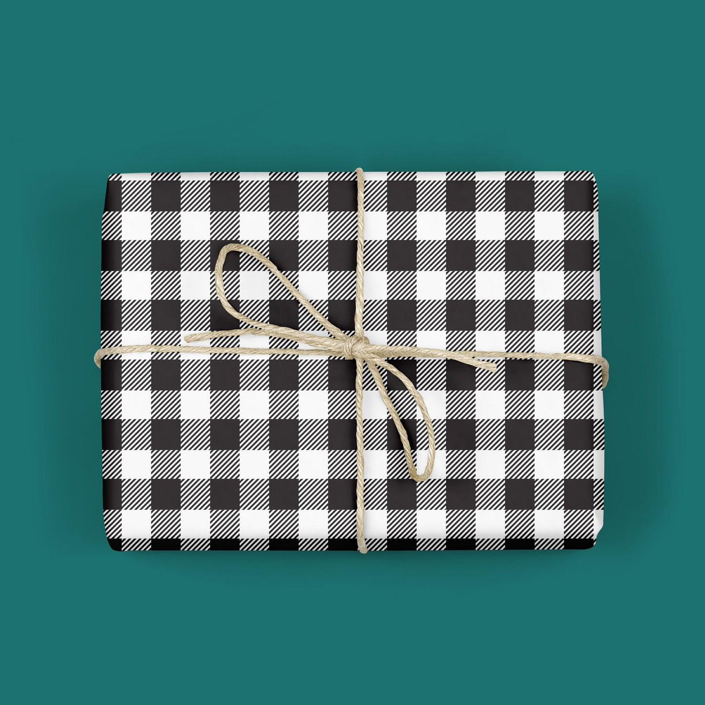 Rustic Buffalo Plaid Wrapping Paper Free Printable - Paper Trail