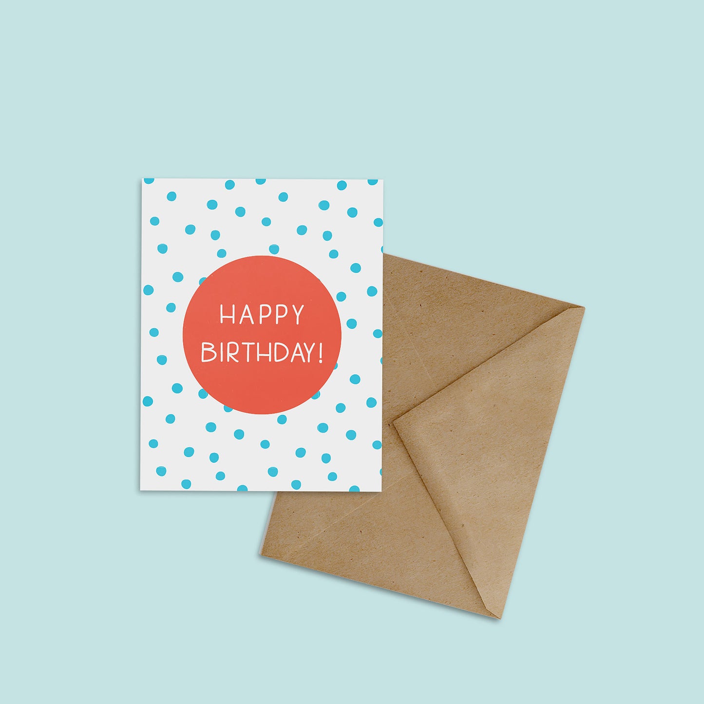 HAPPY BIRTHDAY CARD- Modern Polka Dots