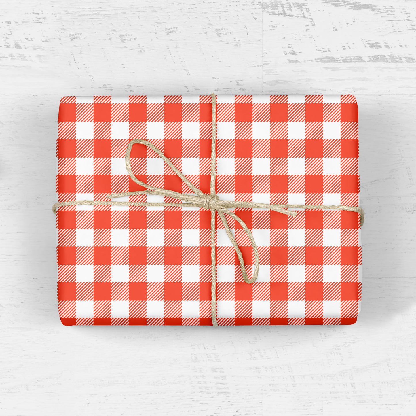 BUFFALO PLAID GIFT WRAP-RED