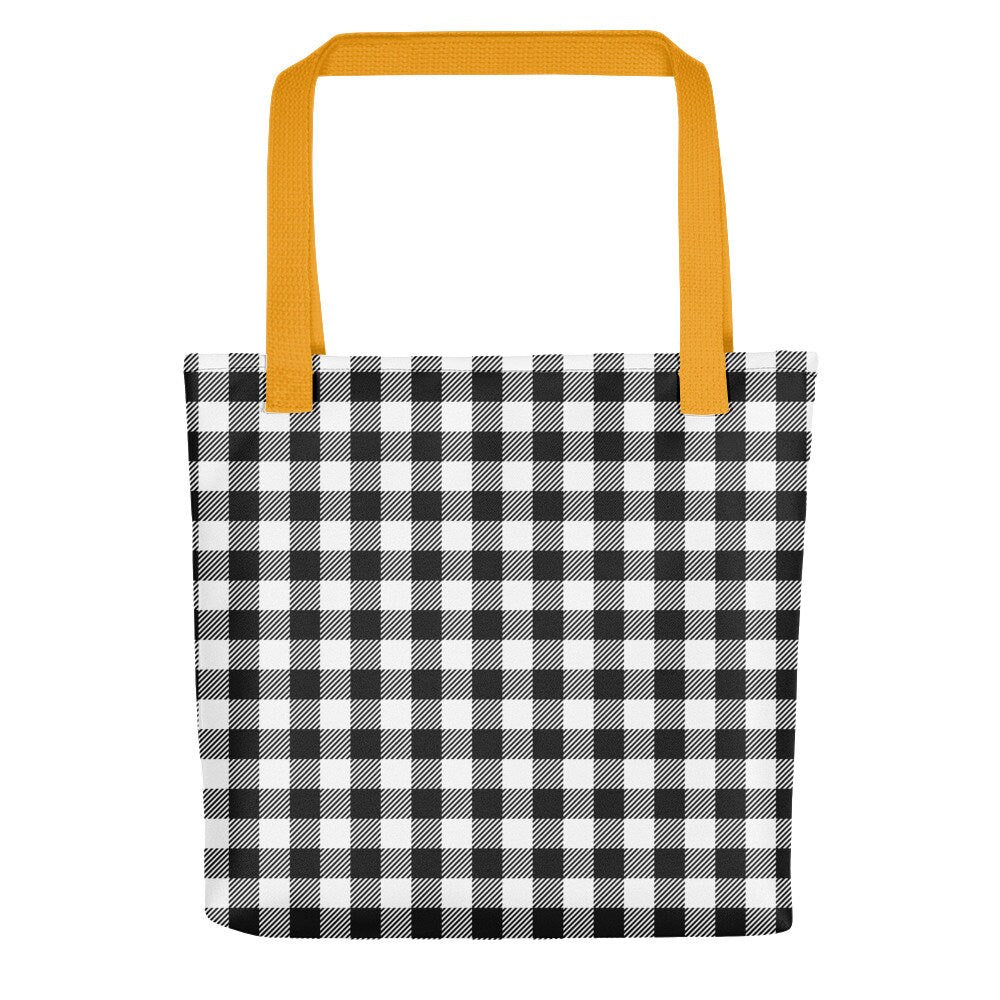 PLAID TOTE BAG