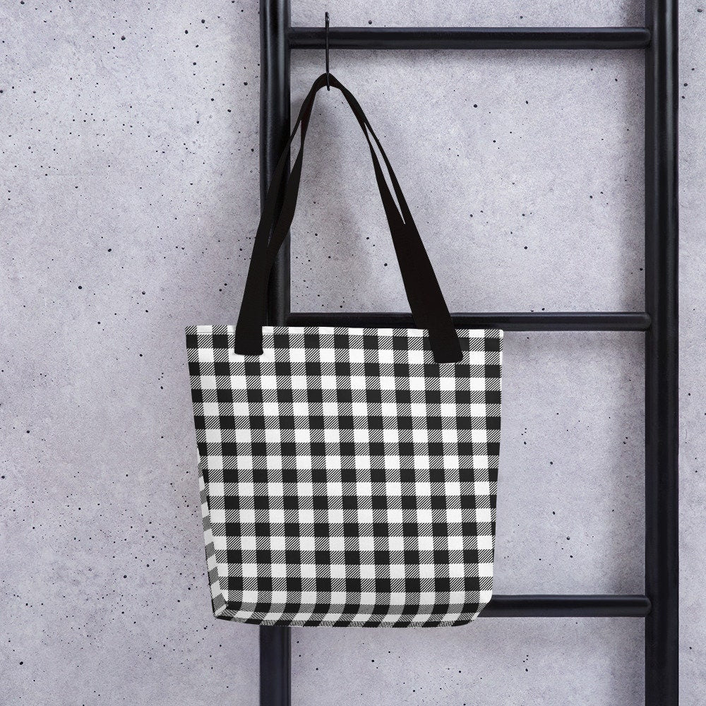 PLAID TOTE BAG