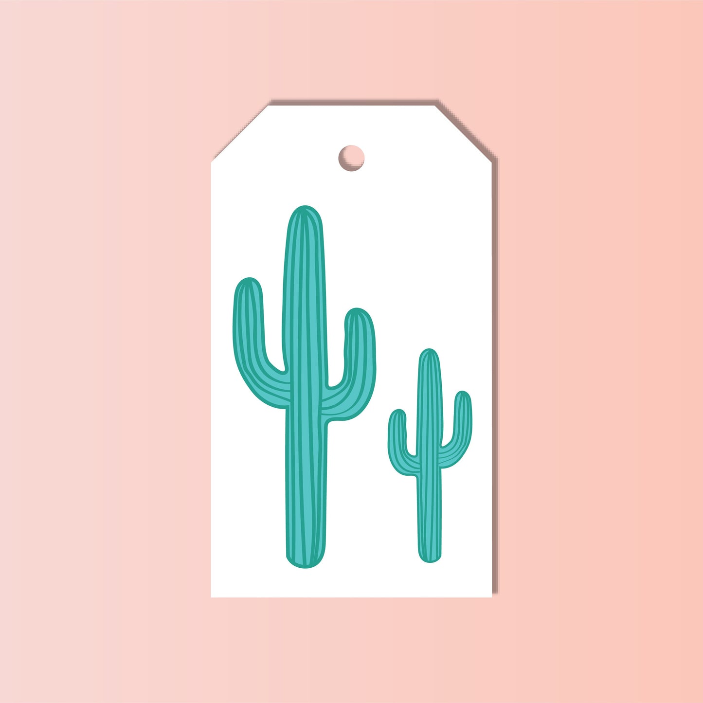 CACTUS GIFT TAGS-Set of 10 Tags- Plant Gift