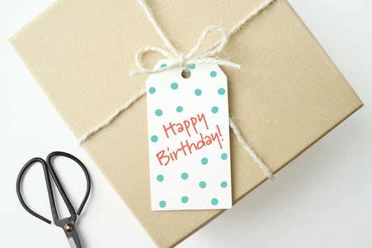 HAPPY BIRTHDAY Gift Tags, Set of 10
