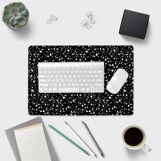 BLACK TERRAZZO DESKPAD