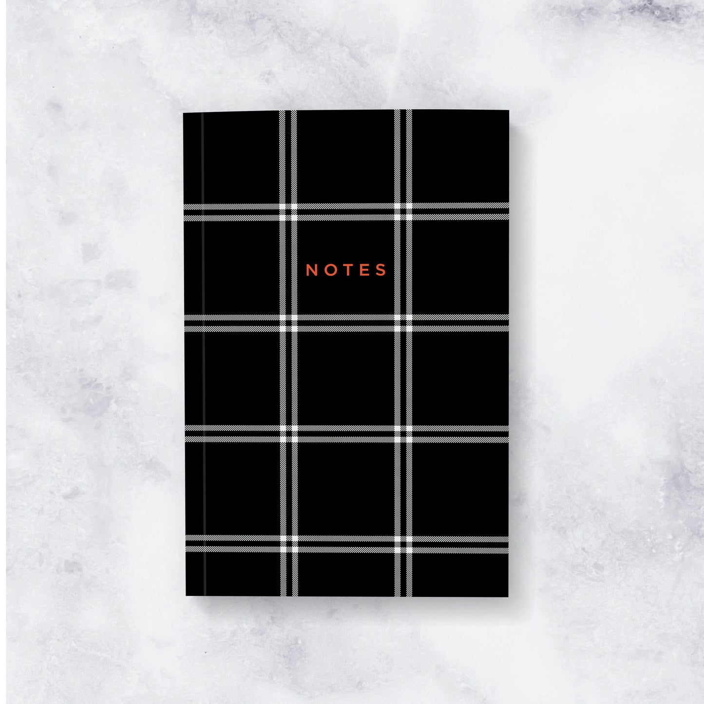 BLACK PLAID NOTEBOOK